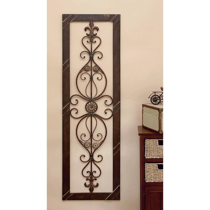 62" Brown Metal Rustic Wall Décor