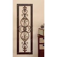 62" Brown Metal Rustic Wall Décor