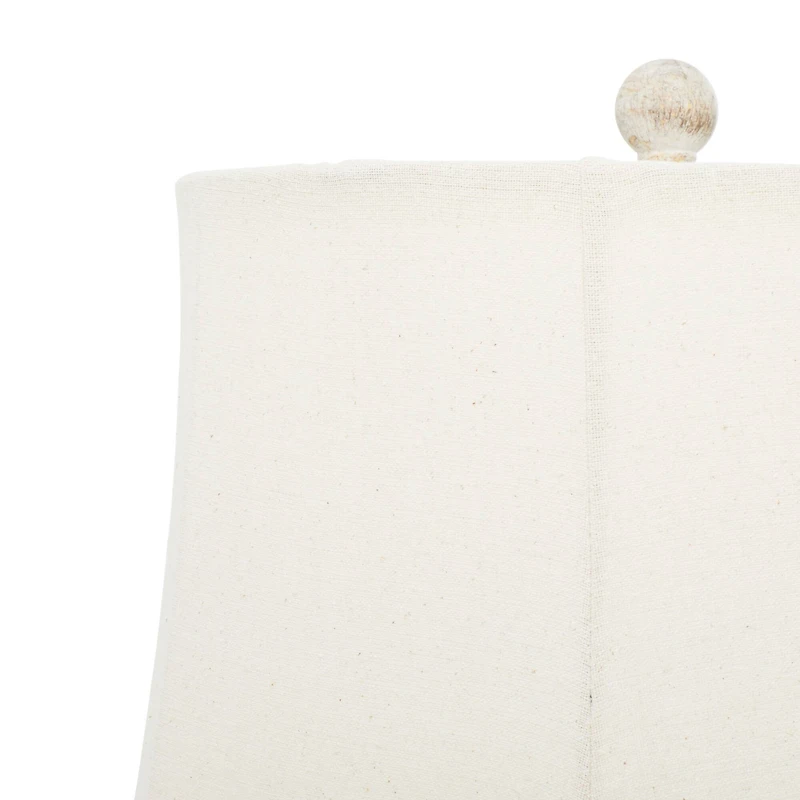 28" White Polystone French Country Table Lamps, 2ct.