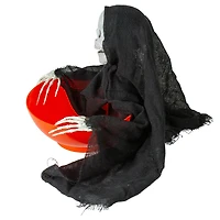 10.5" Animated Grim Reaper Halloween Candy Bowl