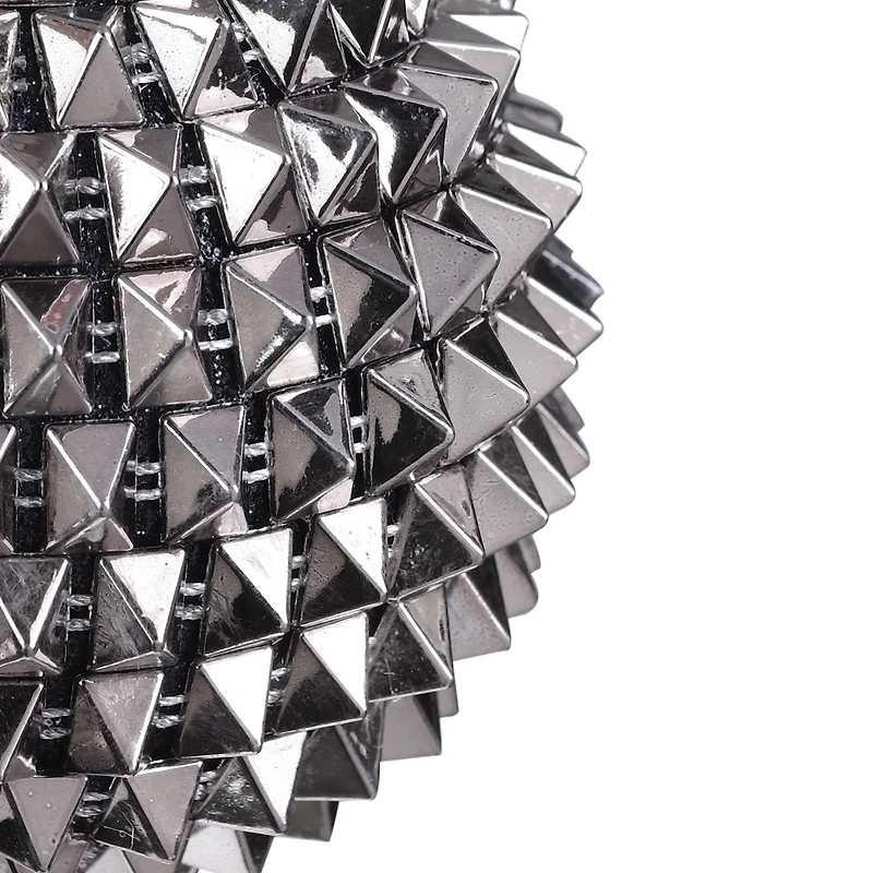 4" Silver Spikes Ball Ornament by Ashland®