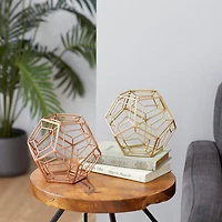 Bronze & Gold Metal Modern Orb Set