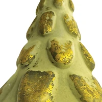 Hello Honey® 6" Matte Green & Gold Embossed Glass Tree