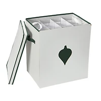 Household Essentials & White Ornament Storage Box