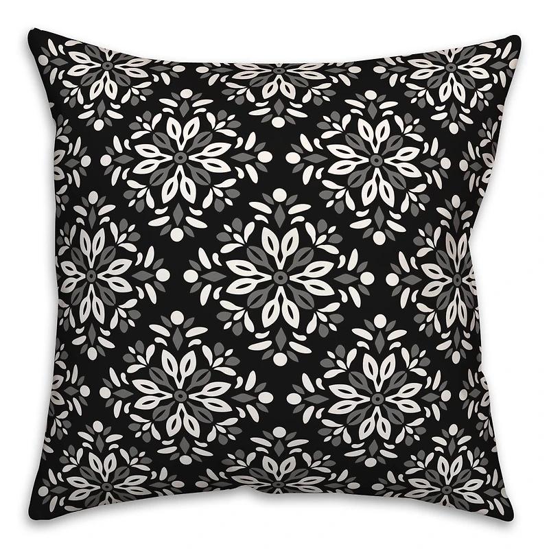 Diamond Medallions Indoor/Outdoor Throw Pillow