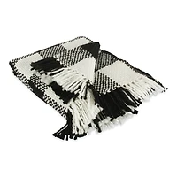 DII® Black & White Check Acrylic Woven Throw