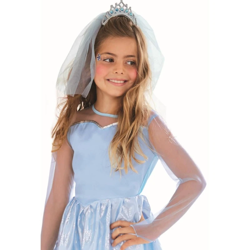 Blue & Silver Ice Princess Child Costume
