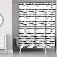 Painted Stripes 71" x 74" Shower Curtain