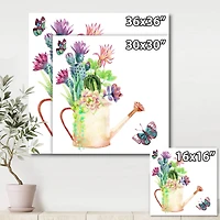 Designart - Succulents In Old Watering Can