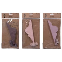 Hello Honey® 6" Paper Ornament with Pom Poms Set