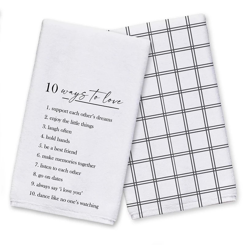 Ten Ways to Love 16" x 25" Towel Set