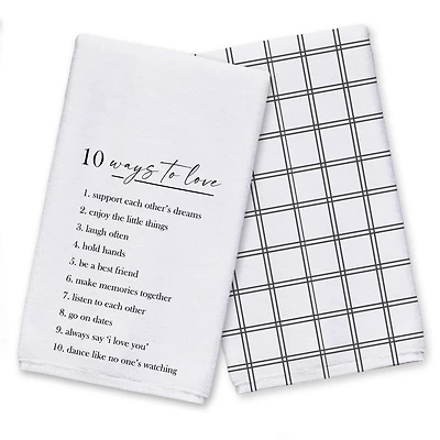 Ten Ways to Love 16" x 25" Towel Set