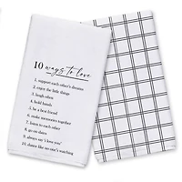 Ten Ways to Love 16" x 25" Towel Set