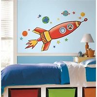 RoomMates Rocket Peel & Stick Giant Wall Decals