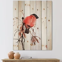 Designart - Bullfinch Bird On A Branch