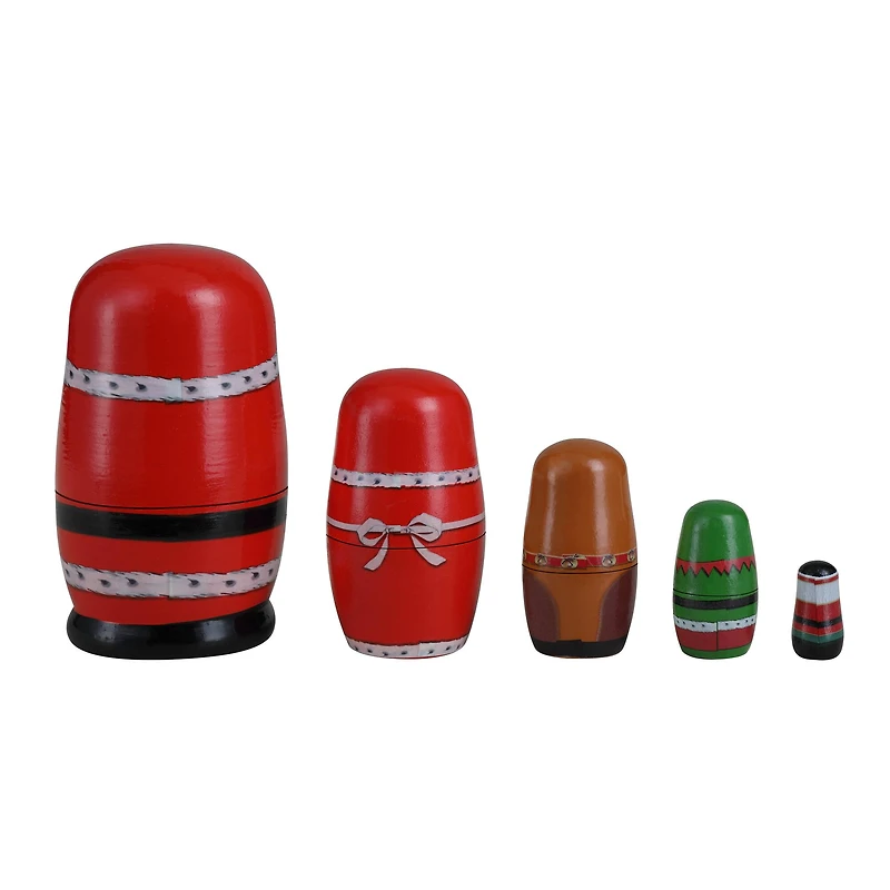 Mr. Christmas Santa & North Pole Pals Nesting Wood Figures Set