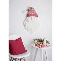 DII® Hanging Foam Santa with Plaid Hat