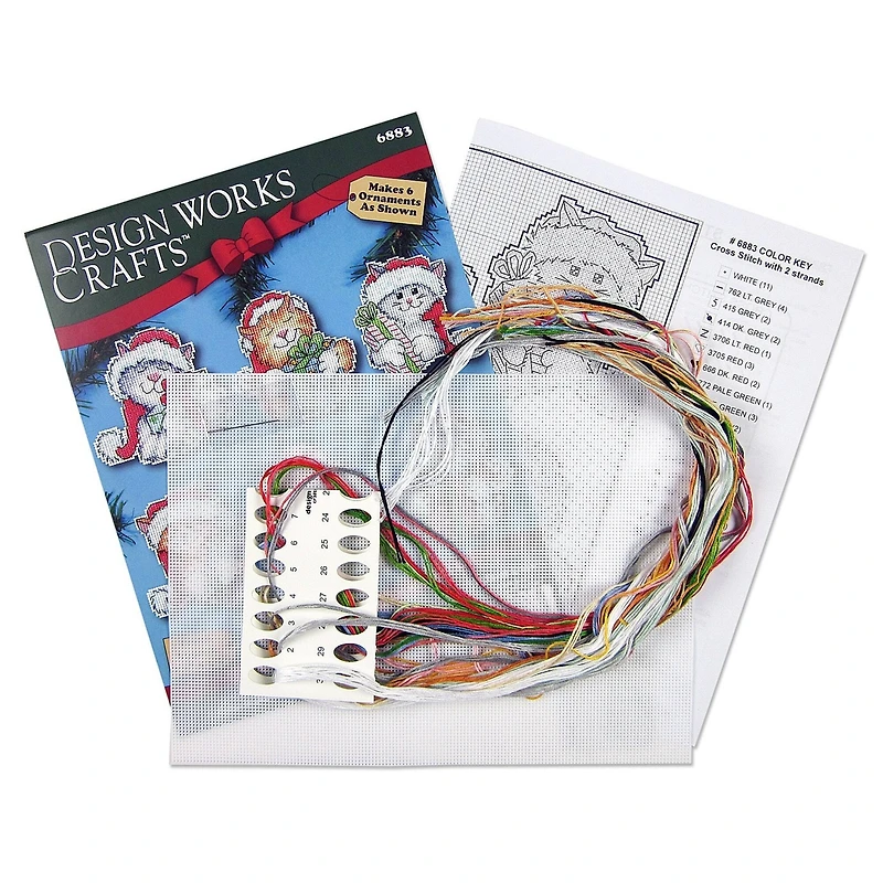 Design Works™ Cats Plastic Canvas Ornament Kit