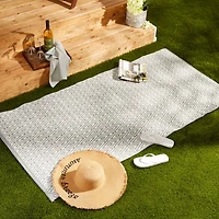 DII® Gray Diamond Outdoor Rug, 3ft. x 6ft.