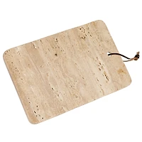Hello Honey® 12" Travertine Cutting Board with Leather Tie