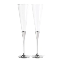 Hortense B. Hewitt Co. Silver Flared Flutes