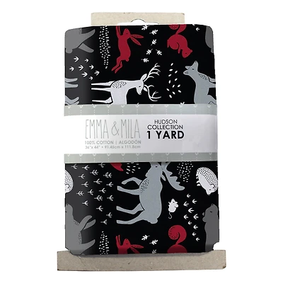 Emma & Mila® Hudson Collection Forest Animal Precut Cotton Fabric, 4ct.
