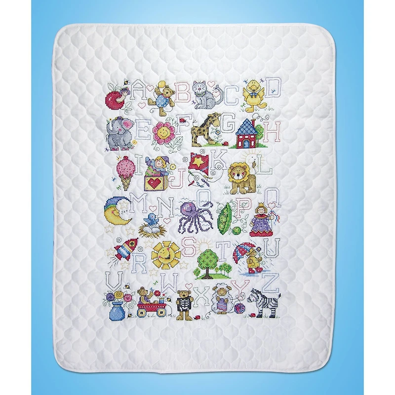 Design Works™ ABC Fun Stamped Quilt Cross Stitch Kit