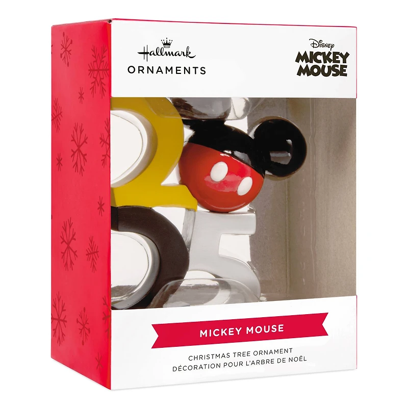 Disney® 3.5" Mickey Mouse Icon 2025 Christmas Ornament