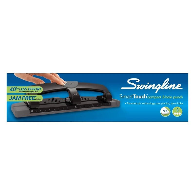 Swingline® SmartTouch™ 3-Hole Punch