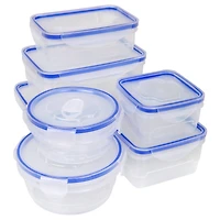 Kitchen Details 16-Piece Food Storage Container Set with Airtight Clip-Lock Lids