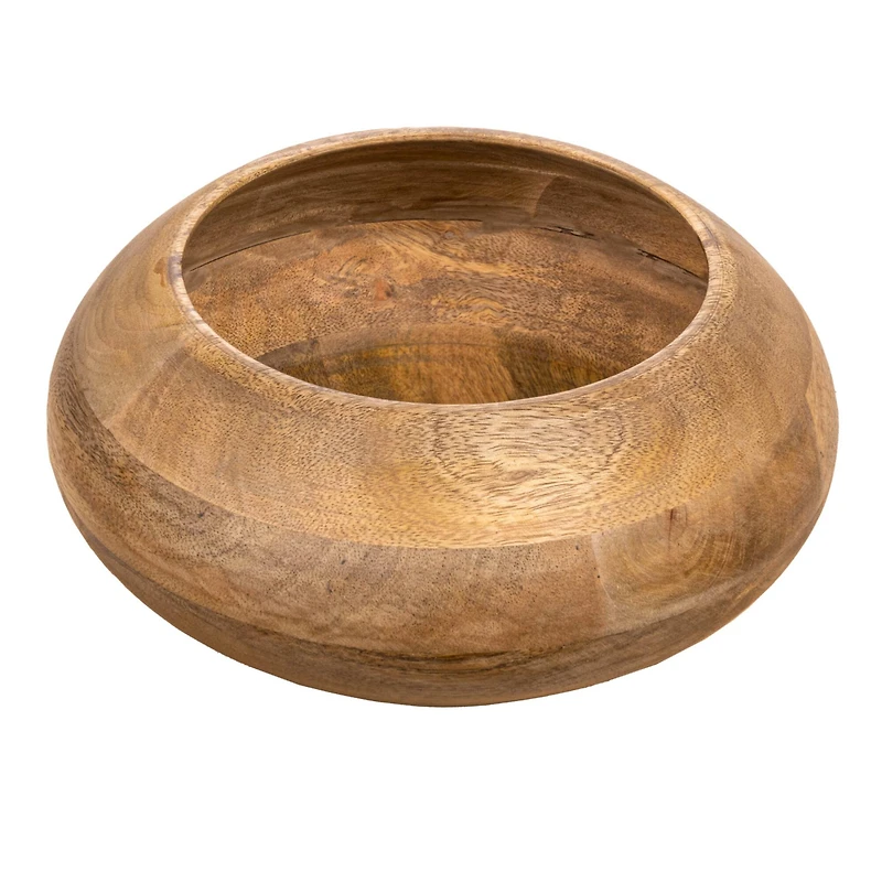 Hello Honey® 9.2" Modern Round Wood Bowl