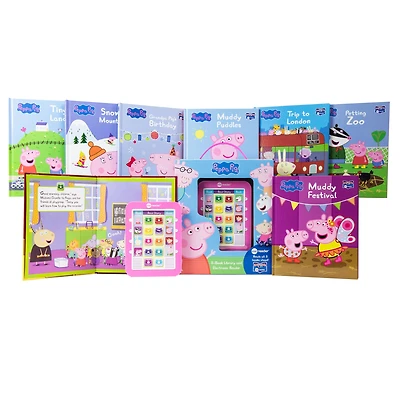 PI Kids Me Reader® Peppa Pig 8 Book Library & Reader Set
