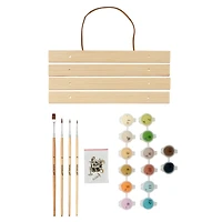 8" x 10" Kitty with Butterfly Paint-by-Number Kit with Wood Display Hanger by Artist's Loft®