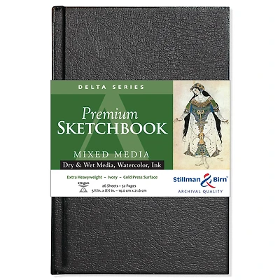Stillman & Birn™ Delta Series Premium Spiral Hardcover Mixed Media Sketchbook