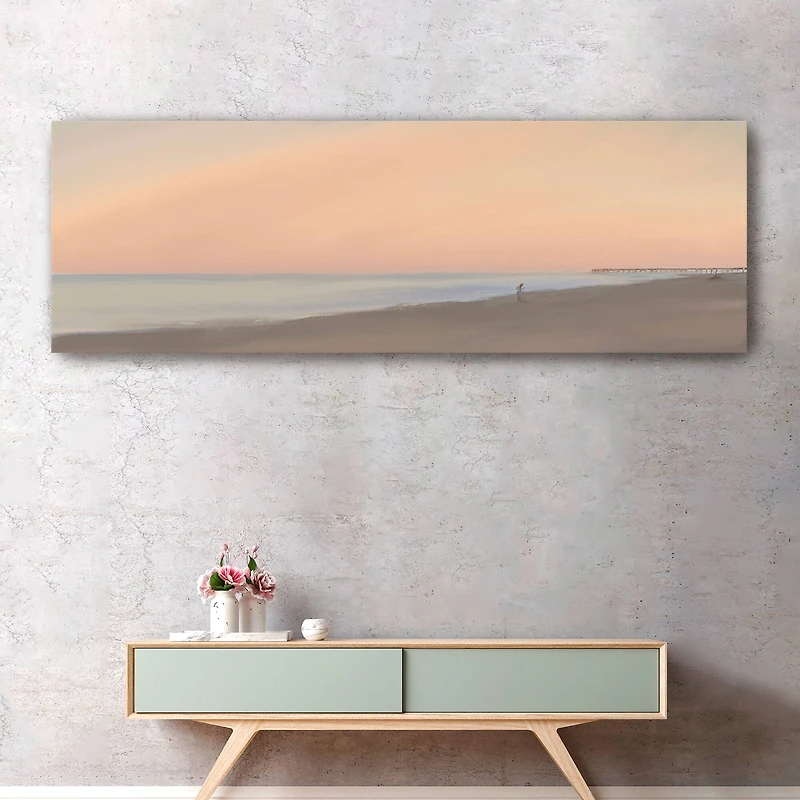 Sunset Beach Embrace Canvas Giclee