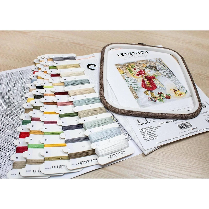 Letistitch Winter Playtime Counted Cross Stitch Kit
