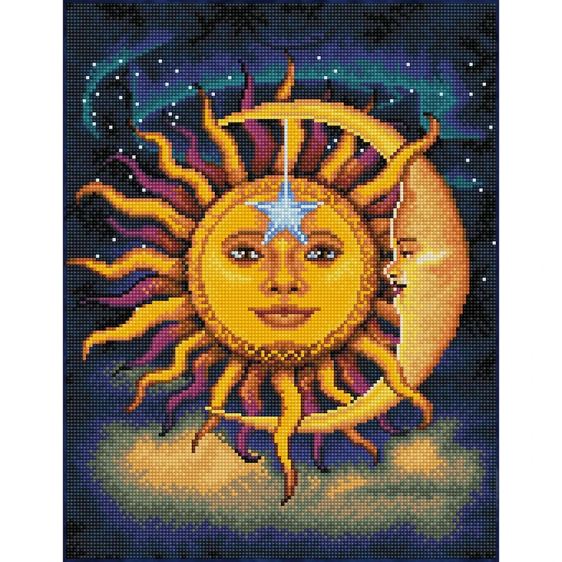 Diamond Dotz® Intermediate Sun & Moon Diamond Painting Kit