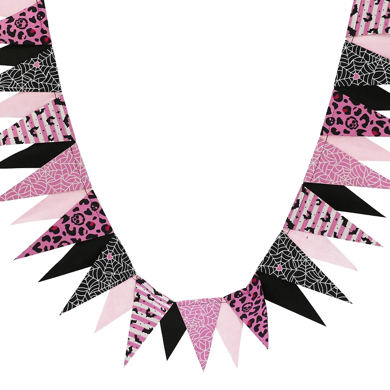 6ft. Pink Halloween Flag Garland by Ashland®