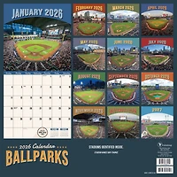 2026 Ballparks Wall Calendar