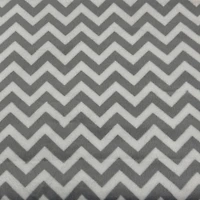 Feldman Gray Chevron Minky Fabric