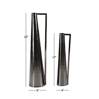 Black Metal Glam Vase Set