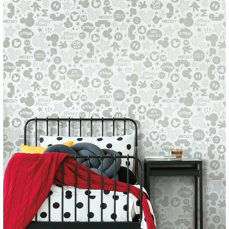 RoomMates Mickey Mouse Icons Peel & Stick Wallpaper