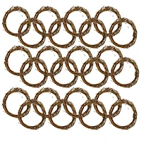 24 Pack: 6" Natural Grapevine Wreath by Ashland®
