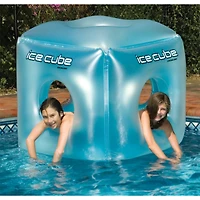 Swimline 49" Blue Inflatable Ice Cube Habitat Pool Float