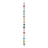 12 Packs: 16 ct. (192 total) Multicolor Enamel Metal Flower Beads, 8mm by Bead Landing™