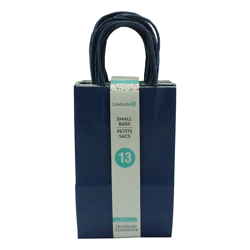 Small Navy Paper Bags by Celebrate It™