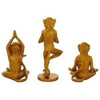 Gold Eclectic Monkey Sculpture Set