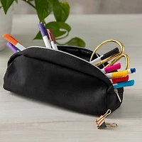 6 Pack: Black Canvas Pouch by Artist's Loft™