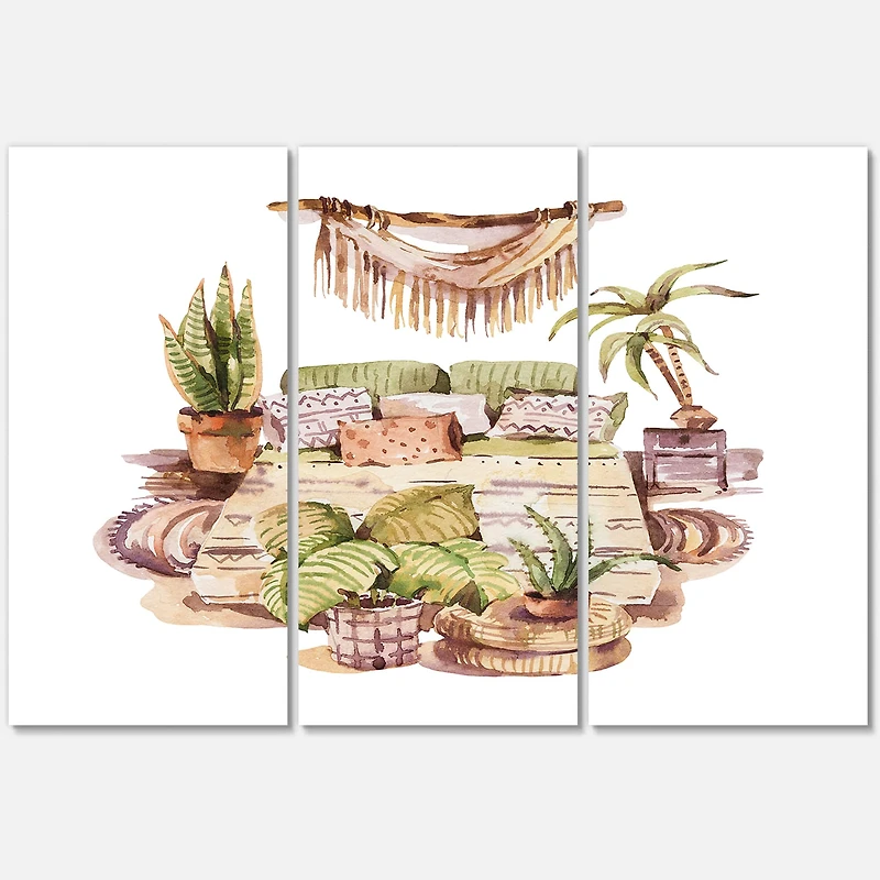 Designart - Indoor House Plants Urban Jungle IV