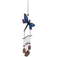 24" Purple & Bronze Dragonfly Outdoor Garden Windchime